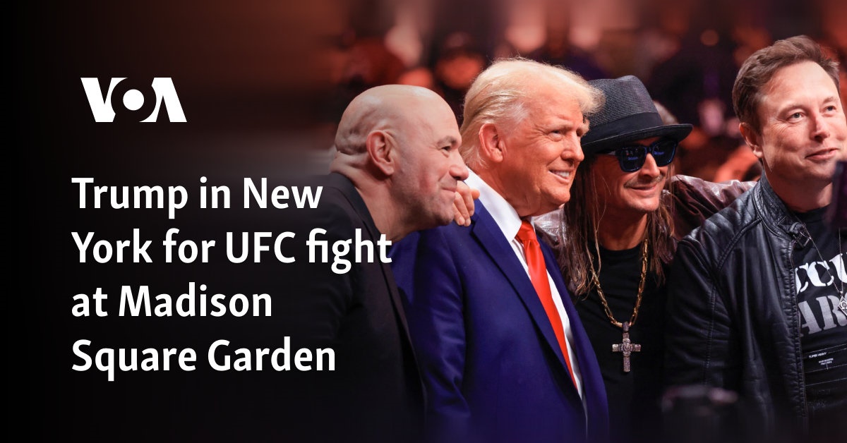 Trump's Surprise UFC Appearance: Musk, Kid Rock, and a Sea of MAGA Hats