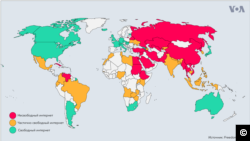 Freedom House Freedom of the NET world map