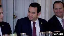 Le président guatémaltèque Jimmy Morales (Twitter)