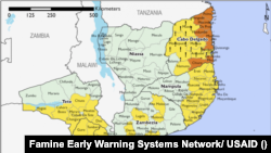 Mapa de Moçambique: Niassa faz fronteira com a província de Cabo Delgado 