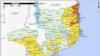 Mapa de Moçambique: Niassa faz fronteira com a província de Cabo Delgado 