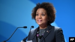 Michaëlle Jean, secrétaire générale de l’Organisation internationale de la Francophonie à Paris, 6 décembre 2016.