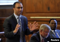 FILE - Lawyer Amit Mehta speaks during a civil case at Bronx State Supreme Court in New York, March 28, 2012.