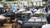 Bodies of people killed by suspected Boko Haram Islamist extremists are transported for burial, in Tarmuwa, northeast Nigeria, Sept. 3, 2024. 