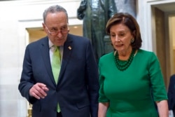 Чак Шумер и Нэнси Пелоси, лидеры демократов в Конгрессе