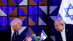 Biden cajoles Netanyahu with tough talks, and humanitarian concerns but Israel's PM remains dug in