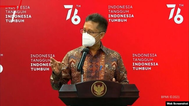 Menkes Budi Gunadi Sadikin. (Foto:VOA).