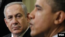Presiden Barack Obama menerima kunjungan PM Israel Benjamin Netanyahu di Gedung Putih (5/3). Kunjungan Netanyahu terkait kekhawatiran atas nuklir Iran.