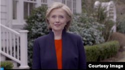 동영상을 통해 두 번째 대선 도전을 선언하는 힐러리 클린턴 전 국무장관. 