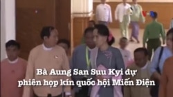 Bà Aung San Suu Kyi dự phiên họp kín quốc hội Miến Điện