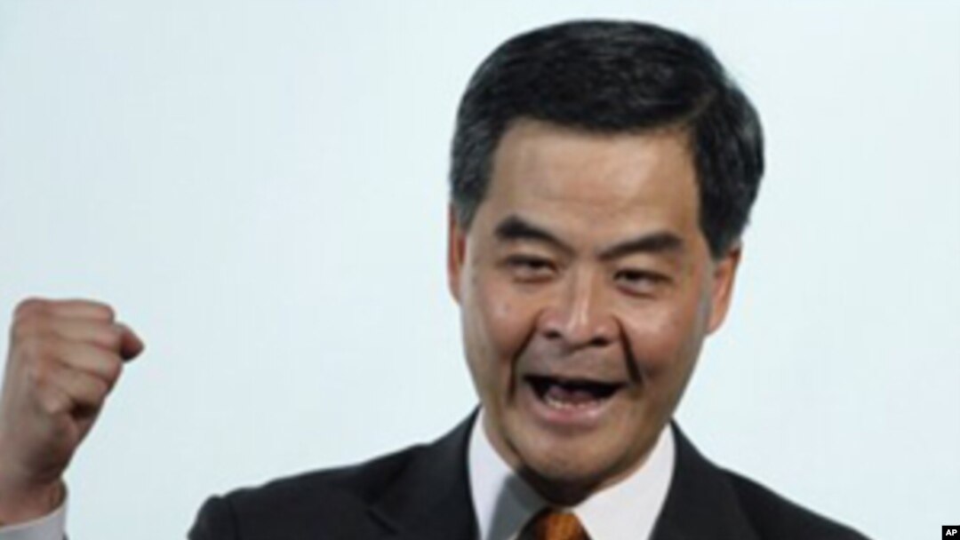 梁振英當選香港特首