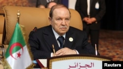 FILE - Algerian President Abdelaziz Bouteflika.