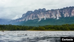 El parque nacional Canaima de Venezuela.