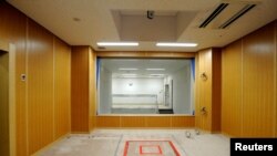 Chambre d'exécution d'une prison de Tokyo, Japon, le 27 août 2010