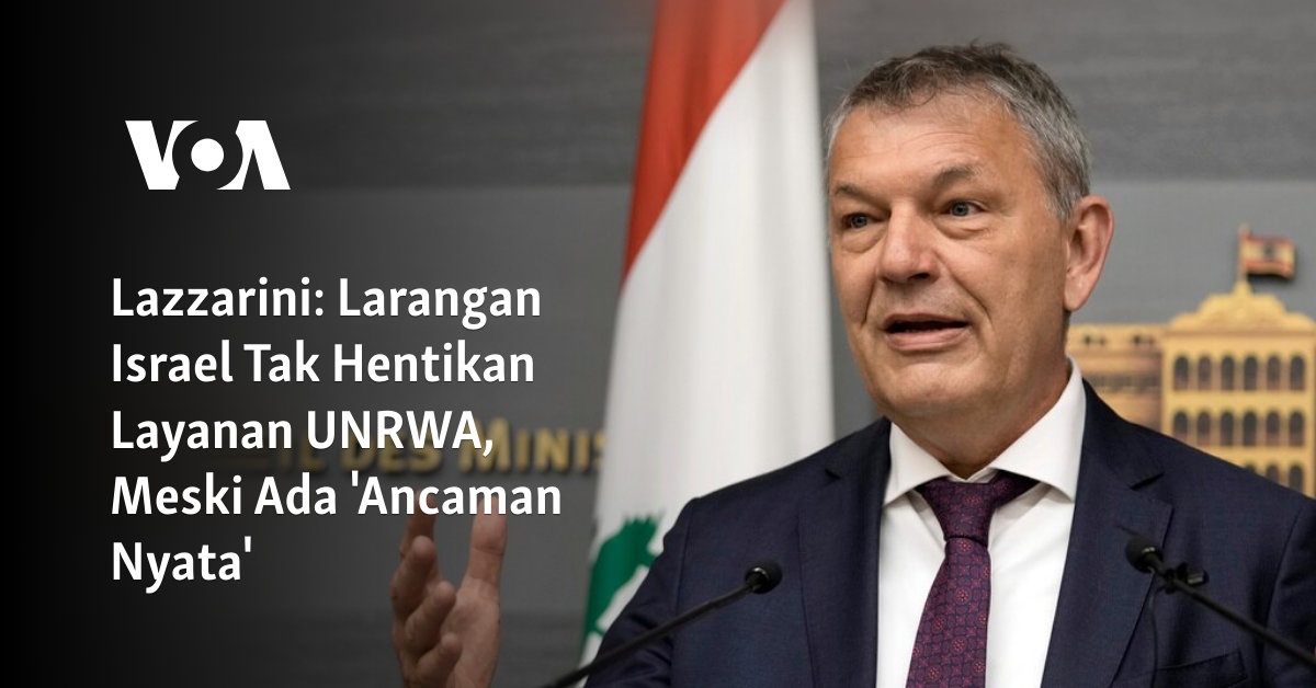 Larangan Israel Tak Hentikan Layanan UNRWA, Meski Ada ‘Ancaman Nyata’