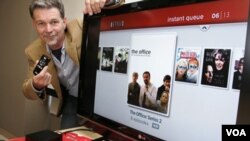 Reed Hastings, director de Netflix, en la casa matriz de la compañía en Los Gatos, California.