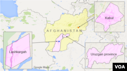 Kabul, Lashkargah, and Uruzgan province, Afghanistan