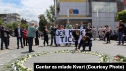 Bosnia and Herzegovina - Prijedor - A commemoration on White Ribbons Day - May 31st 2020