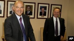 Πιέρ Μοσκοβισί και Γιάννης Στουρνάρας 