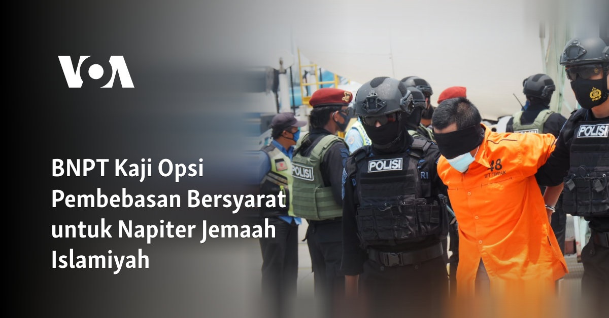 BNPT Kaji Opsi Pembebasan Bersyarat untuk Napiter Jemaah Islamiyah