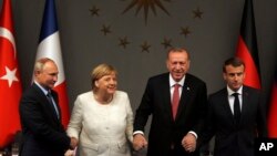 رهبران ۴ کشور حاضر در نشست استانبول