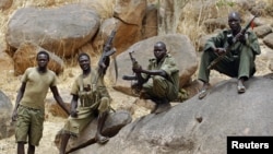 Tentara Sudan Selatan SPLA di pegunungan Nuba, Kordofan Selatan. (Reuters/Goran Tomasevic)