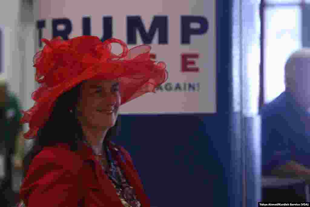 Theresa Peel, an attorney from Waxahachie, Texas, awaits the state-by-state roll call vote to nominate their party's presidential candidate, at the Republican National Convention, in Cleveland, July 19, 2016.