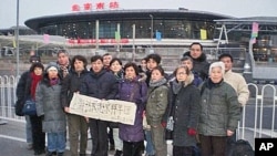 上海访民集体进京拜年