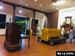 Tổ đình Từ Hiếu đang bày trí hôm 22/1 năm 2022 để chuẩn bị cho tang lễ Thiền sư Thích Nhất Hạnh