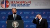Tổng thống Trump và Ngoại trưởng Pompeo tại cuộc họp báo hôm 28/2.