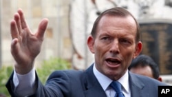 FILE - Australian Prime Minister Tony Abbott.