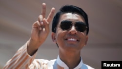 Le candidat à la présidentielle malgache Andry Rajoelina à Antananarivo, le 3 novembre 2018.