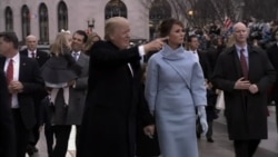 President Trump All Family Walking the Parade