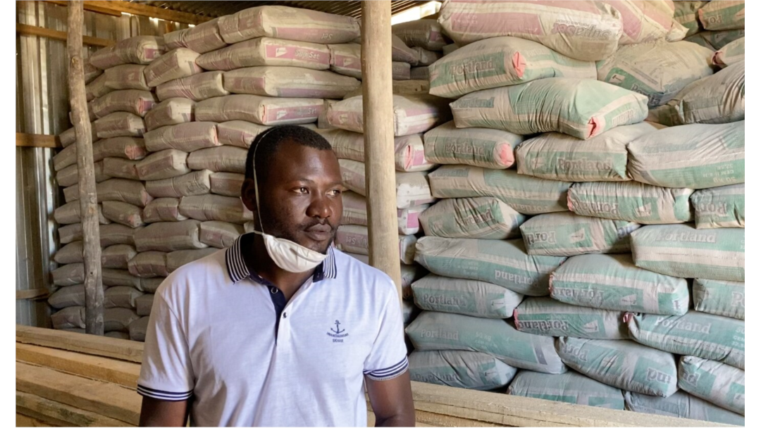 Trevor River, pictured May 16, 2020, sells building materials in one of Harare’s poor townships. He says without government payouts, the lockdown is painful as his income was cut off in March when the lockdown started. (Columbus Mavhunga/VOA)
