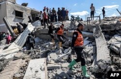 Serangan udara Israel di kamp pengungsi Rafah di Jalur Gaza selatan pada 20 Maret 2024. (Foto: AFP)