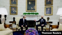 دیدار رئیس جمهوری آمریکا با نخست وزیر اسرائیل در واشنگتن