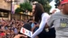 VOA cubriendo la concentración donde estuvo María Corina Machado