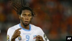 Dieumerci Mbokani, l'attaquant de l'équipe nationale de la RDC