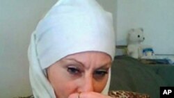 This undated image was obtained from a website US authorities say was maintained by terror suspect Colleen LaRose, an American woman known as "Jihad Jane"