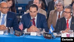 El embajador de EE.UU. ante la OEA, Carlos Trujillo, visitó Nicaragua en antesala a una sesión extraordinaria que se realizará el viernes 22 de junio en la sede del organismo en Washington para abordar la crisis en el país centroamericano.