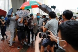 Media mogul Jimmy Lai Chee-ying, founder of Apple Daily, arrives at West Kowloon Magistrates' Courts, in Hong Kong, Sept. 3, 2020.