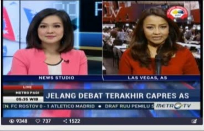 Laporan Langsung VOA untuk MetroTV: Jelang Debat Terakhir Capres AS