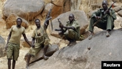 A plane carrying 96 U.N. peacekeepers and a crew of four was shot at while landing at Kadugli airport in Southern Kordofan where the Sudanese Armed Forces and SPLM-North rebels (shown) have clashed. 