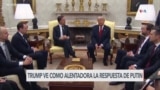 Trump ve como alentadora la respuesta de Putin a propuesta de cese al fuego