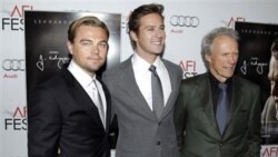 From left, Leonardo DiCaprio, Armie Hammer and director Clint Eastwood at the premiere of "J. Edgar" last week in Los Angeles