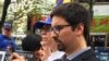 Freddy Guevara, el vicepresidente de la Asamblea Nacional de Venezuela, participó en una protesta de venezolanos en Nueva York. Foto: VOA