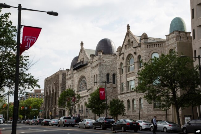 Temple University in Philadelphia, Thursday, May 23, 2019. (AP Photo/Matt Rourke)