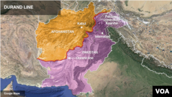 The Durand line, on the Afghanistan-Pakistan border.