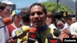 Villca Fernández, líder de la Junta Patriótica Estudiantil de Venezuela. [Foto: Cortesía, Villca Fernández].