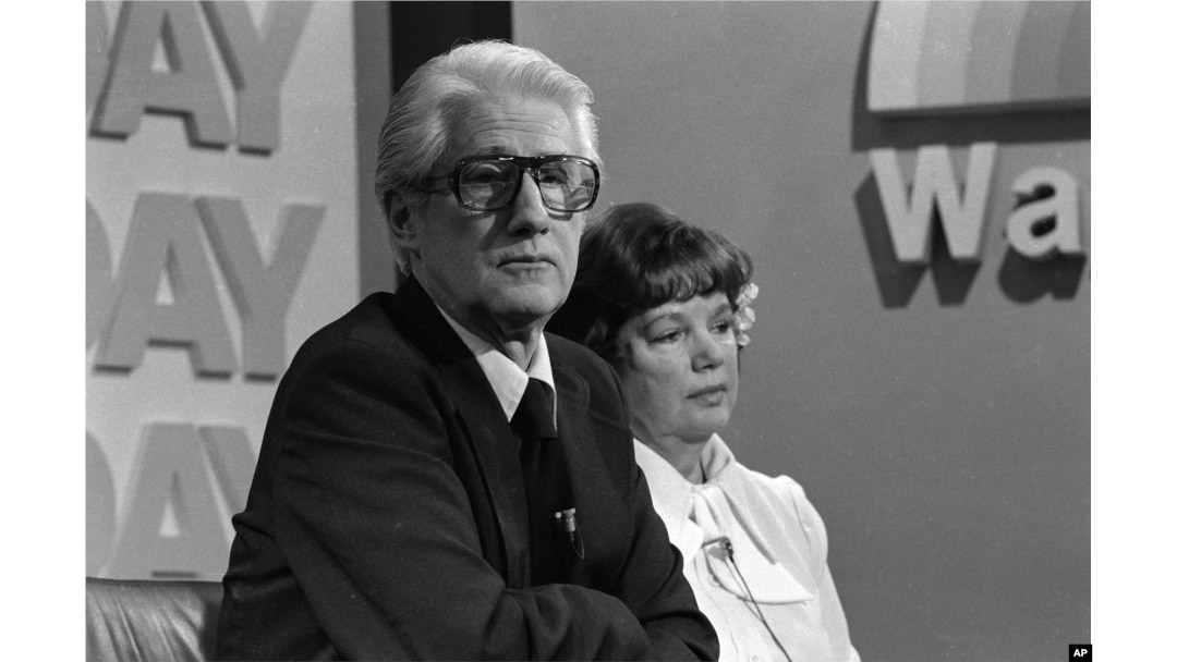 Former Associate FBI Director W. Mark Felt, and his wife Audrey, appear on NBC's "TODAY" television show in Washington, D.C. on April 11, 1978.